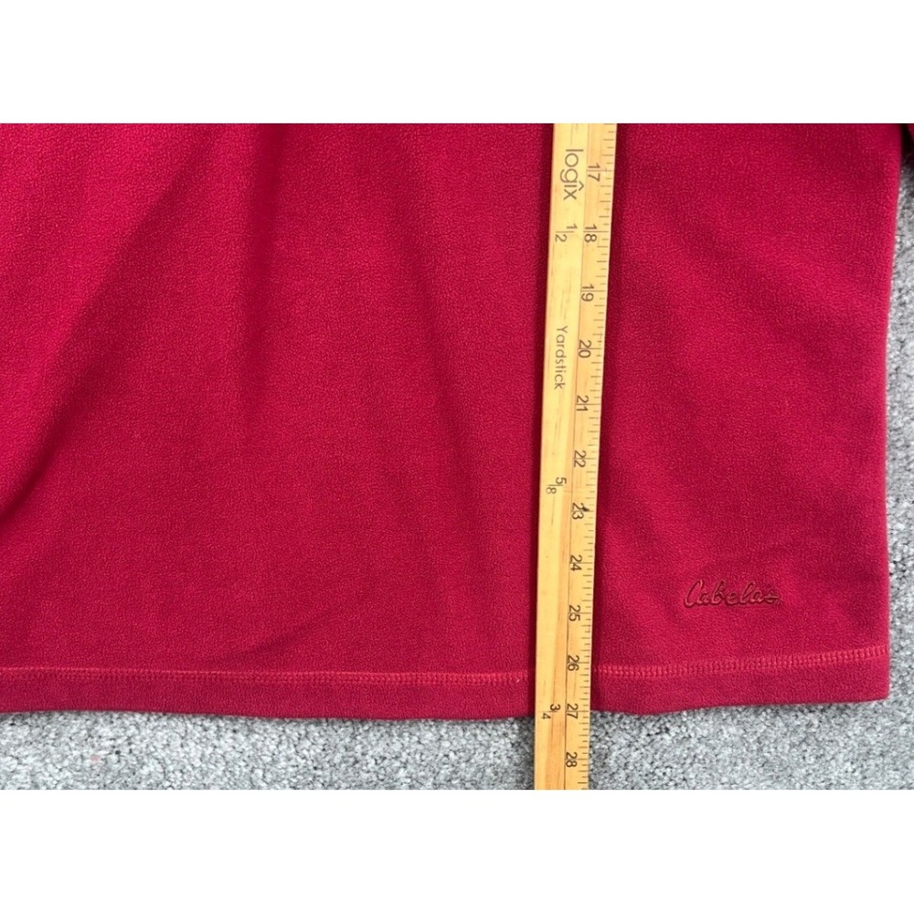 Cabelas Fleece 1/2 Zip Pullover Size L Hiking Utility Gorpcore Athleisure - Picture 5 of 7